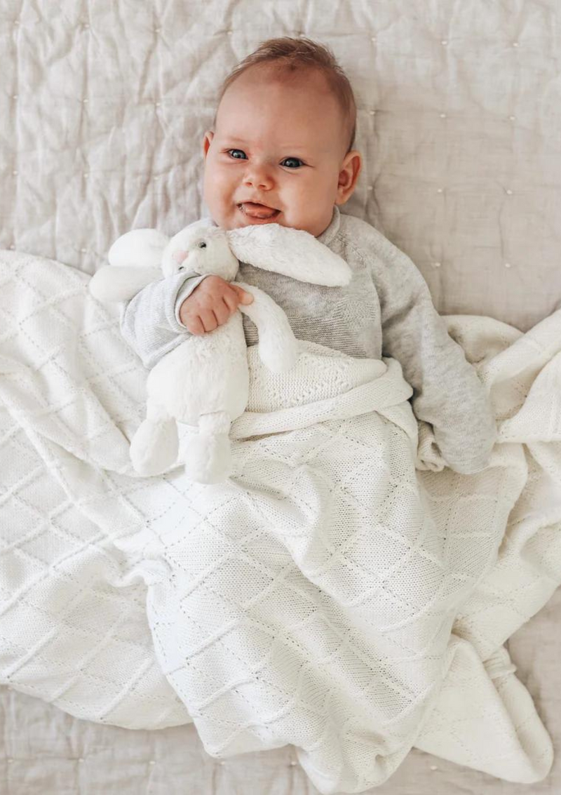 diamond knit blanket baby