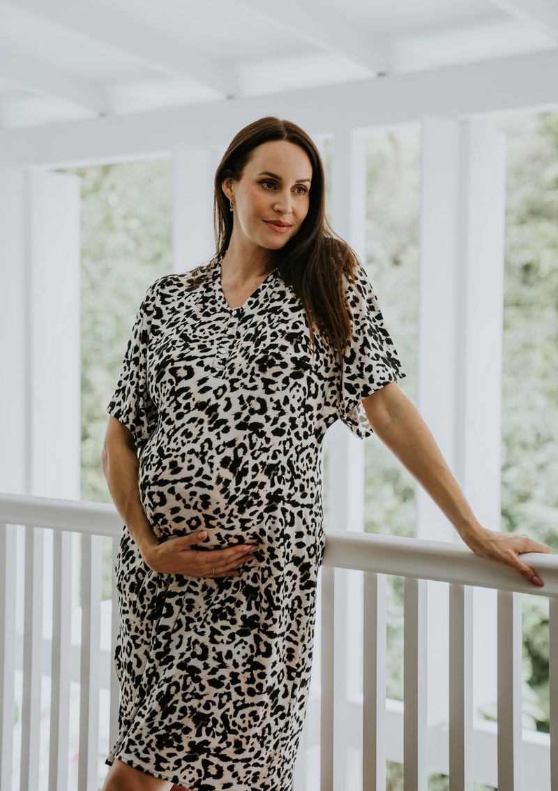 Leopard print 2025 nursing top
